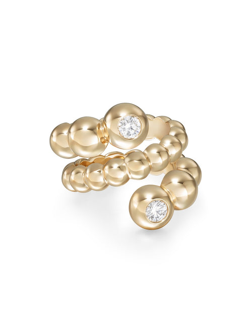 AUDREY COIL RING (Partial Diamond)