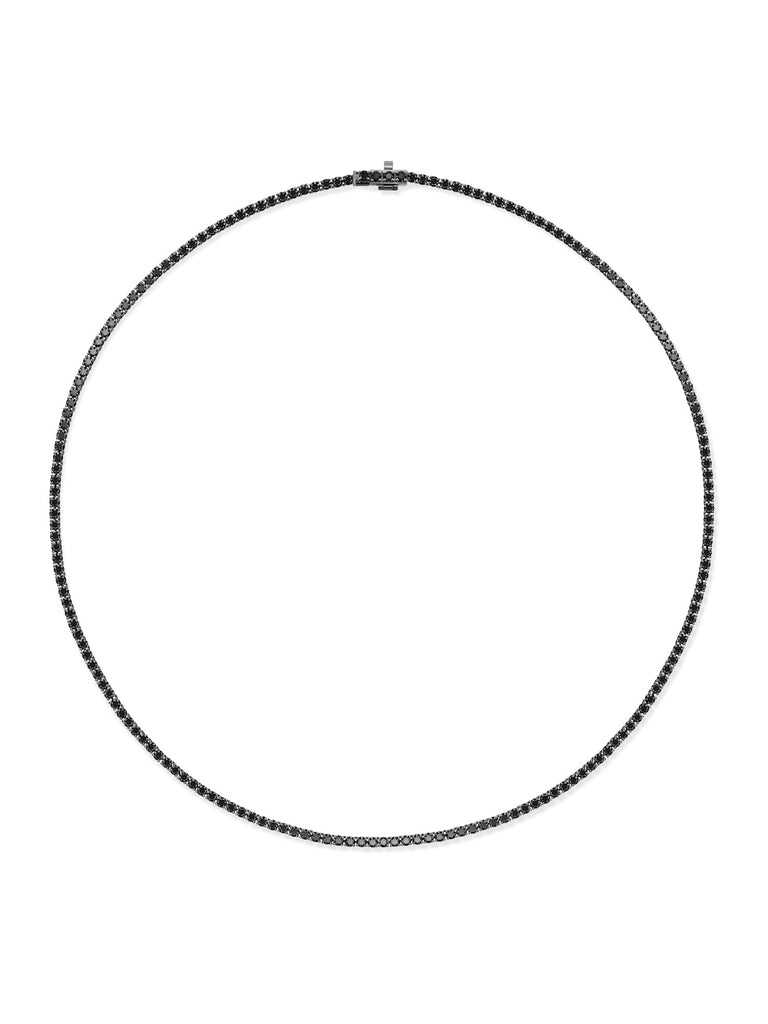 LENOX TENNIS NECKLACE (Black Diamond) – Melissa Kaye