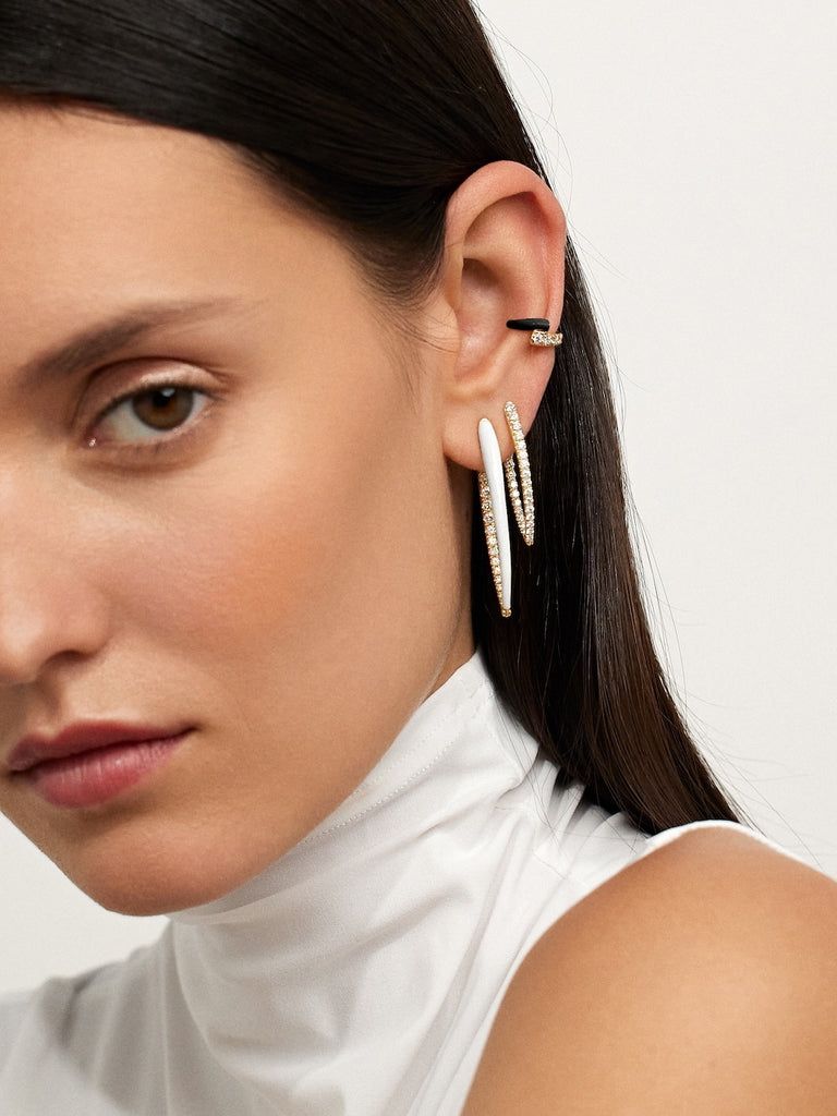 【MELISSA KAYE】Maya 18-karat gold ear cuff イヤカフ MAYA EARRING – Melissa Kaye