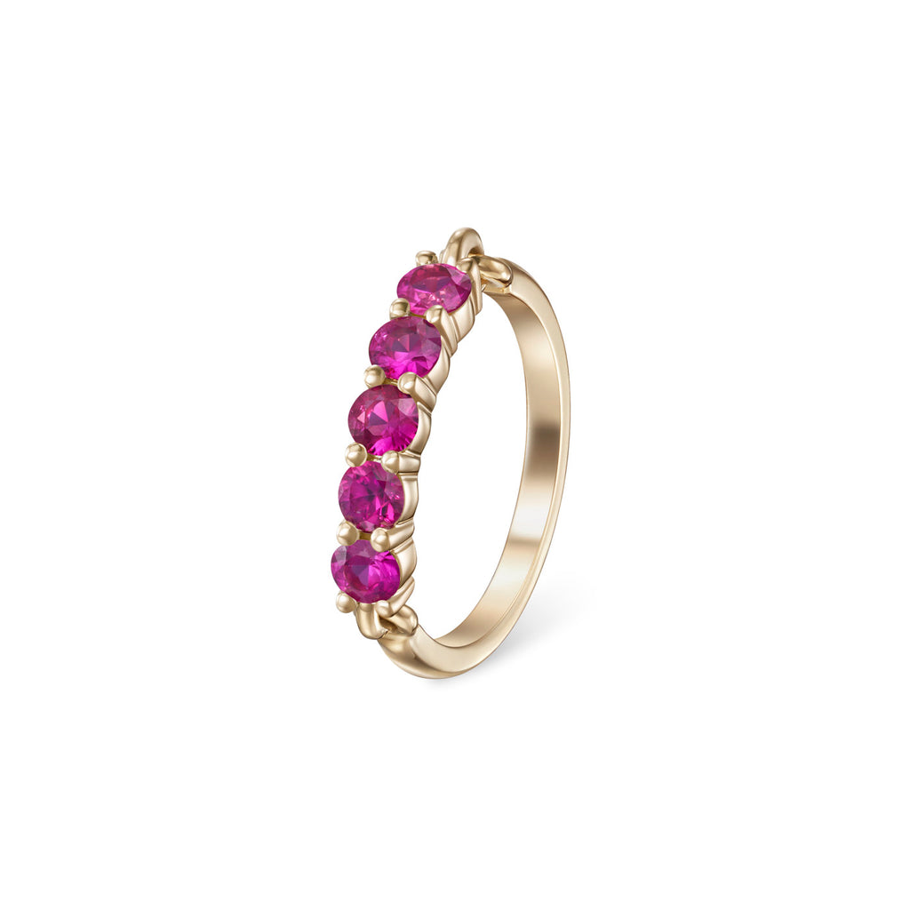 LENOX PINKY RING (Hot Pink Sapphire) – Melissa Kaye