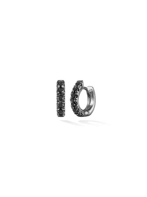CLARA HOOP Small (Black Diamond)