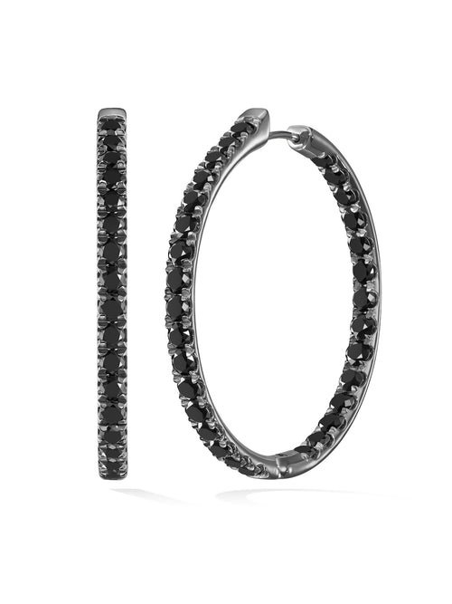 CLARA HOOP XL (Black Diamond)