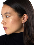 CRISTINA EARRING Medium (Black and White Diamond)