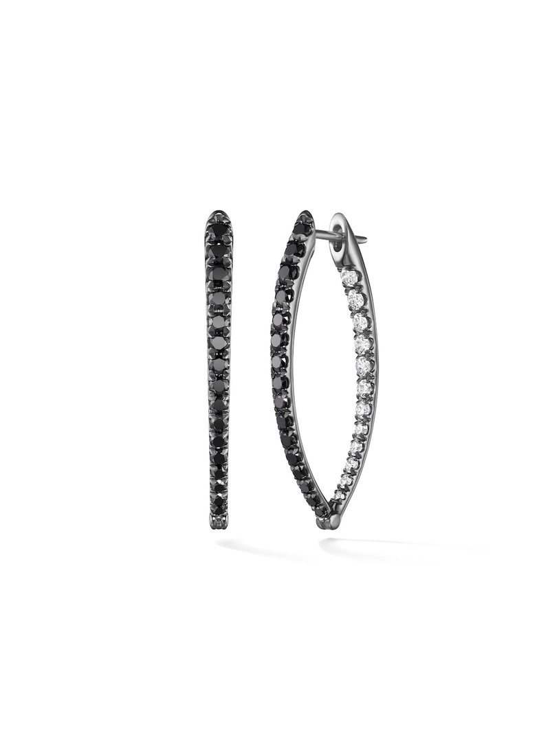 CRISTINA EARRING Medium (Black and White Diamond)
