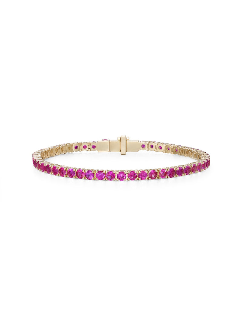 LENOX TENNIS BRACELET MEDIUM (Pink Sapphire)