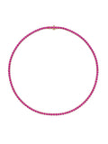 LENOX TENNIS NECKLACE MEDIUM (Pink Sapphire)