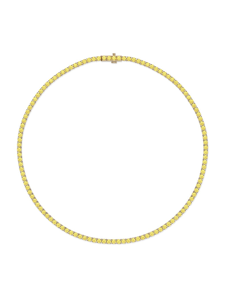 LENOX TENNIS NECKLACE MEDIUM (Yellow Sapphire)