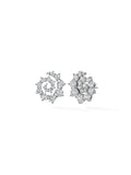 Riley Stud Large in 18k Blackened Gold with White Diamonds — Melissa Kaye