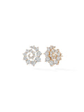 Riley Stud Large in 18k Pink Gold with White Diamonds — Melissa Kaye