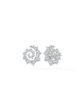 Riley Stud Large in 18k White Gold with White Diamonds — Melissa Kaye