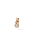 Rocky Charm Medium in 18k Pink Gold with White Diamonds — Melissa Kaye
