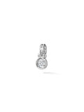 Rocky Charm Medium in 18k White Gold with White Diamonds — Melissa Kaye
