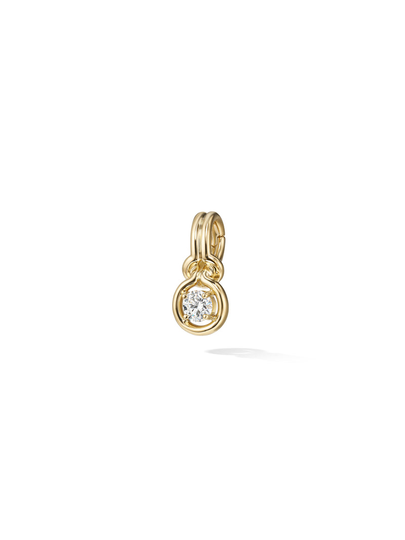 Rocky Charm Medium in 18k Yellow Gold with White Diamonds — Melissa Kaye