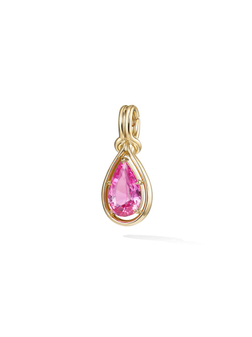 ROCKY OOAK CHARM (Pink Sapphire)