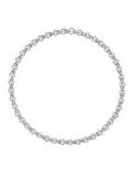 Rocky Necklace Small in 18k White Gold with White Diamonds — Melissa Kaye