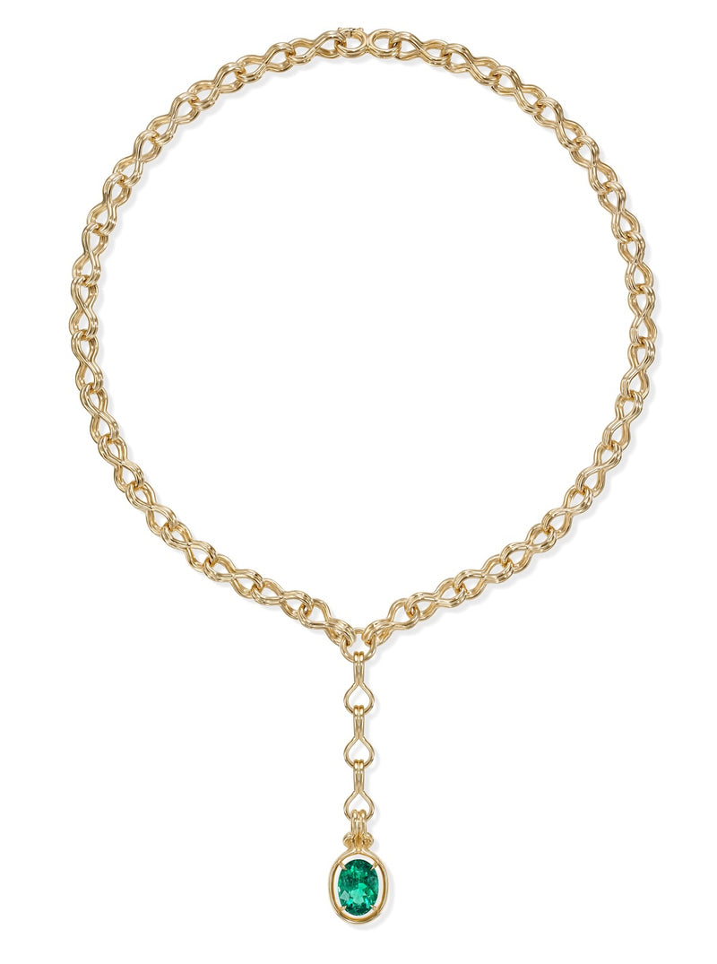 ROCKY INFINITY NECKLACE (Emerald)