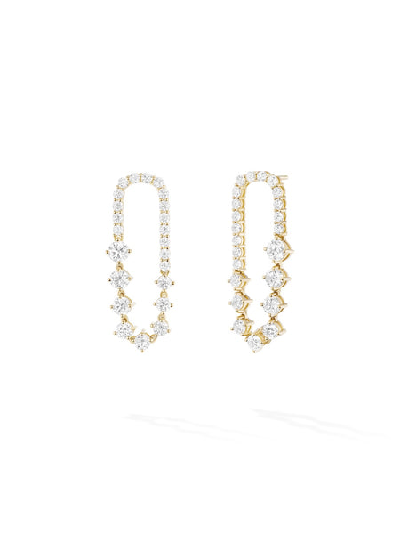 ピアス Ellipse Glass Triple Drop Earrings #5213 StellaEllipseEarringSmall_Yell