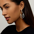 STELLA TRIPLE DRAPED EARRING