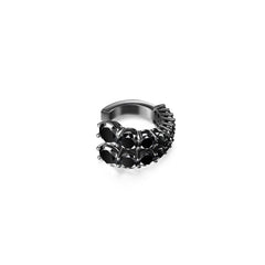 ARIA TWO-ROW EARCUFF (Black Diamond)