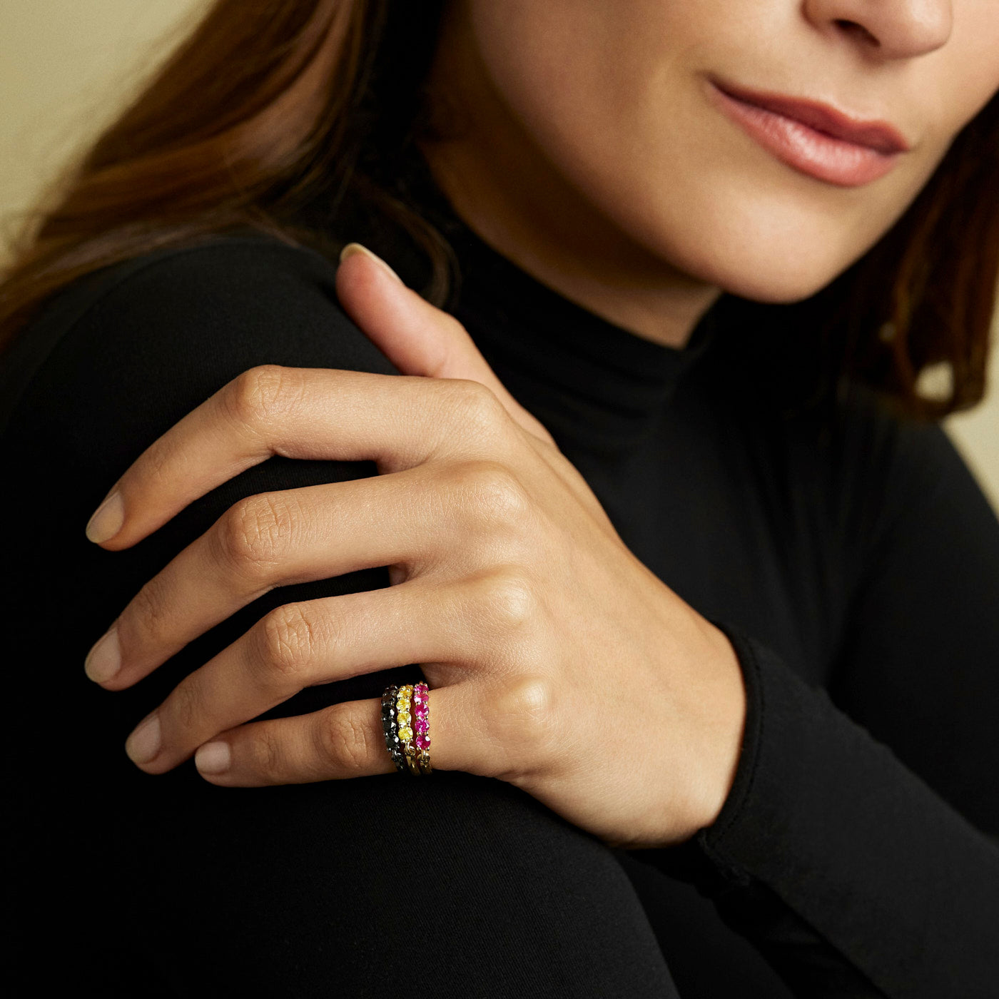 Hot Magenta Pink Ruby and Diamond Ring | Jennifer's Jewelry LLC