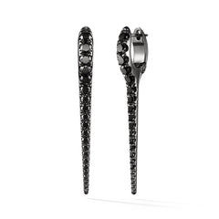 LOLA NEEDLE EARRING Medium (Black Diamond)