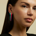 LOLA NEEDLE EARRING Medium (Enamel)